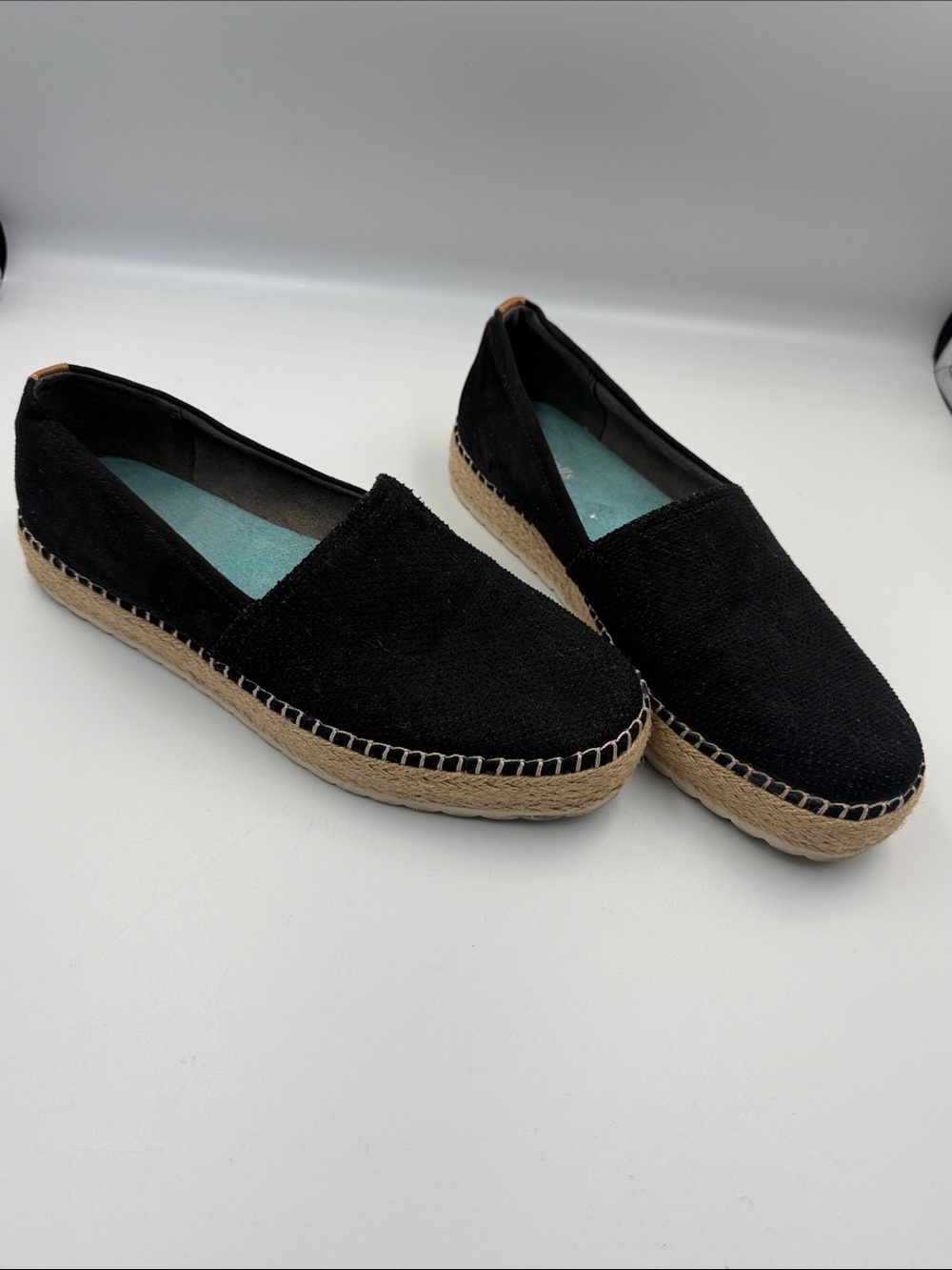 Dr. Scholl's Black Espadrille Platform Slip-Ons